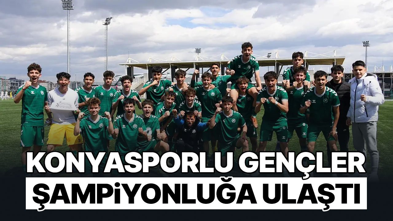 Konyaspor U16'da şampiyonluk kutlamaları