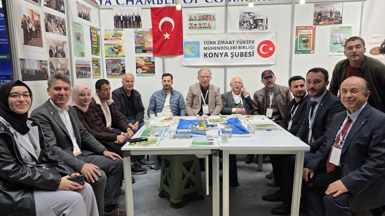 Türk Ziraat Yüksek Mühendisleri Birliği Konya Şubesi Fuarda yoğun ilgi gördü