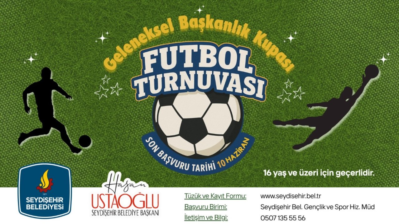 Seydişehir’de futbol heyecanı başlıyor! Başkanlık kupası için geri sayım!