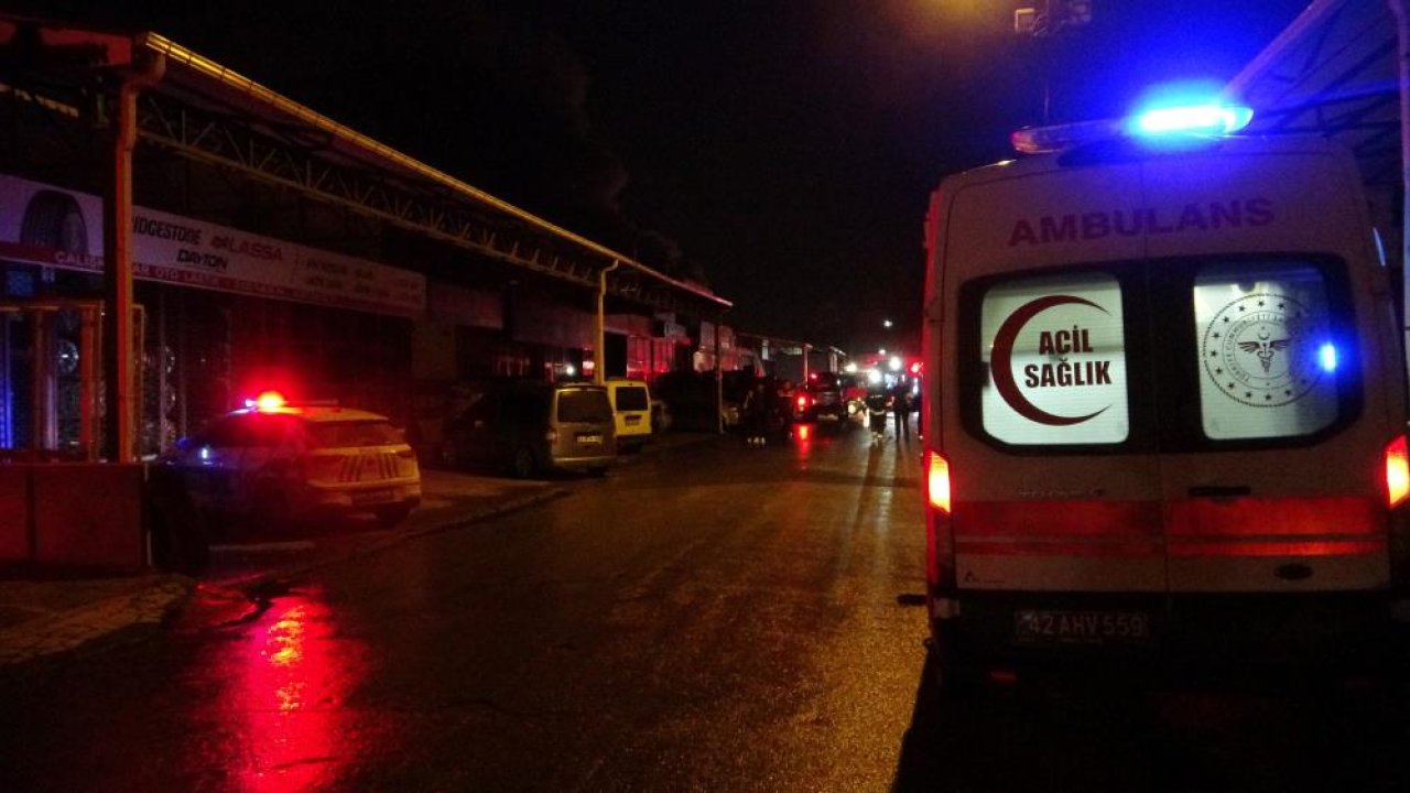 Konya'da iş yerinde yangın! 2 kişi yaralandı