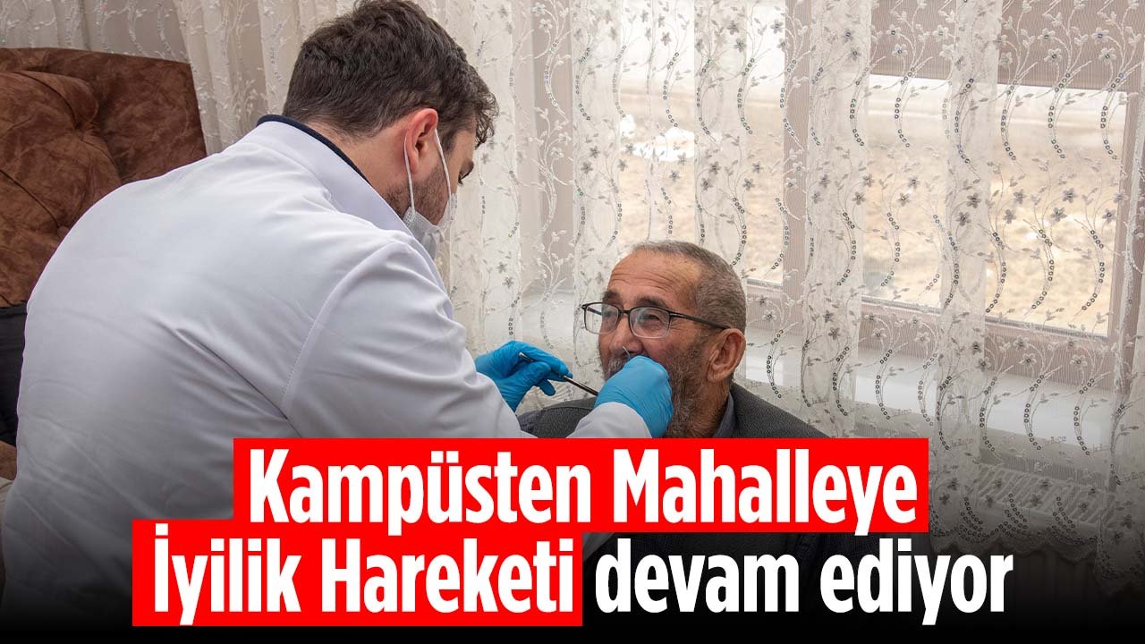 Selçuk Üniversitesinin düzenlediği Kampüsten Mahalleye İyilik Sağlık Hareketi devam ediyor