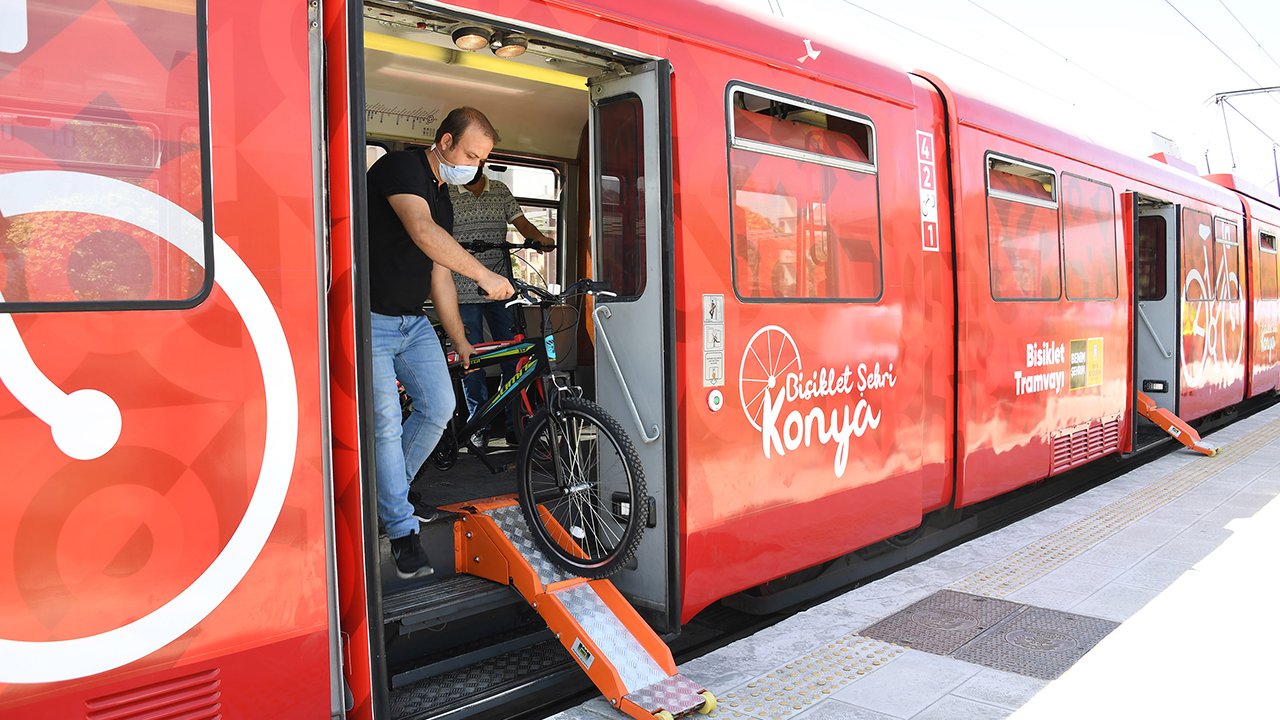 Konya’da bisiklet tramvayına bir günlük ara! 24 Nisan’da seferler duruyor