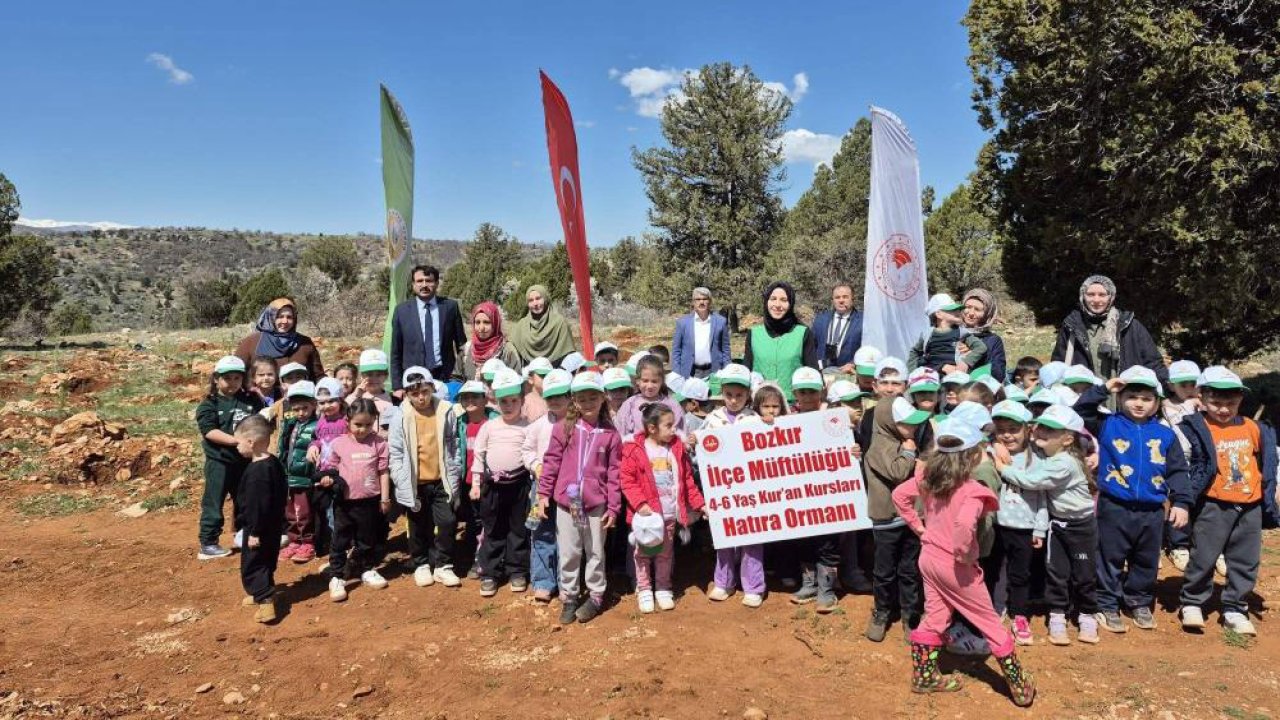 Bozkır’da minik eller geleceği yeşertti: 4-6 yaş öğrencilerinden anlamlı etkinlik