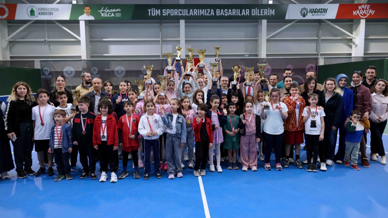 23 Nisan Tenis Turnuvası Karatay'da tamamlandı