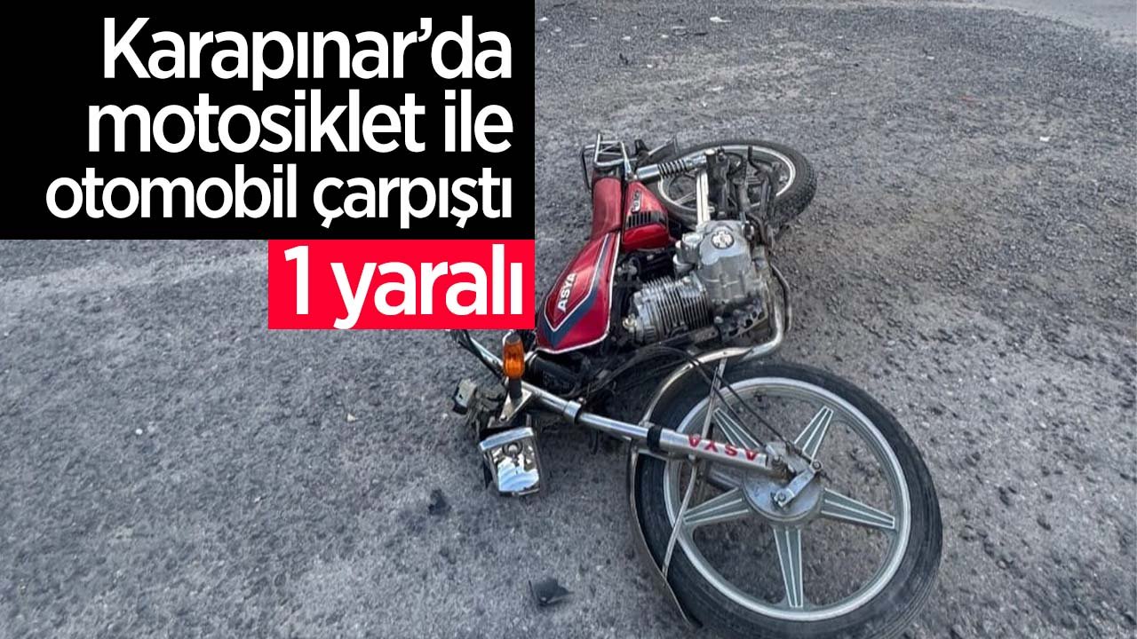 Konya Karapınar'da kaza: 1 kişi yaralandı