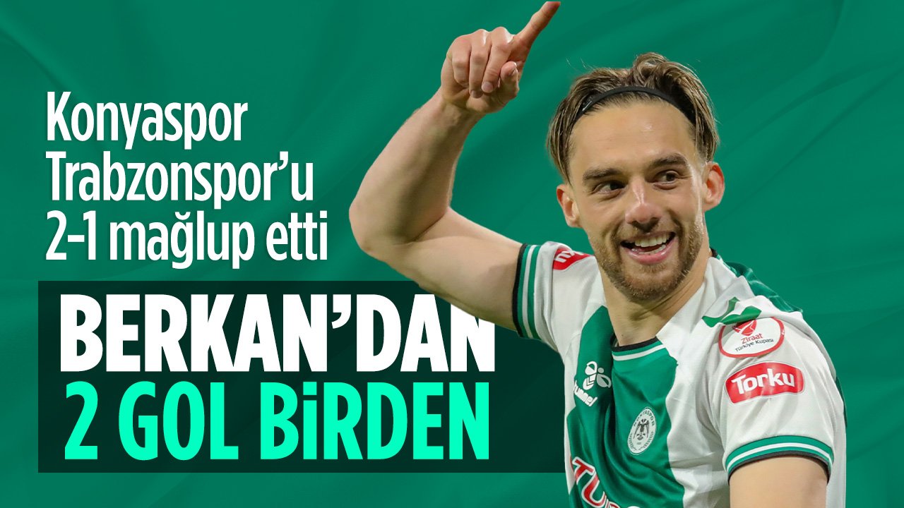 Konyaspor'da Berkan Kutlu'dan 2 gol birden