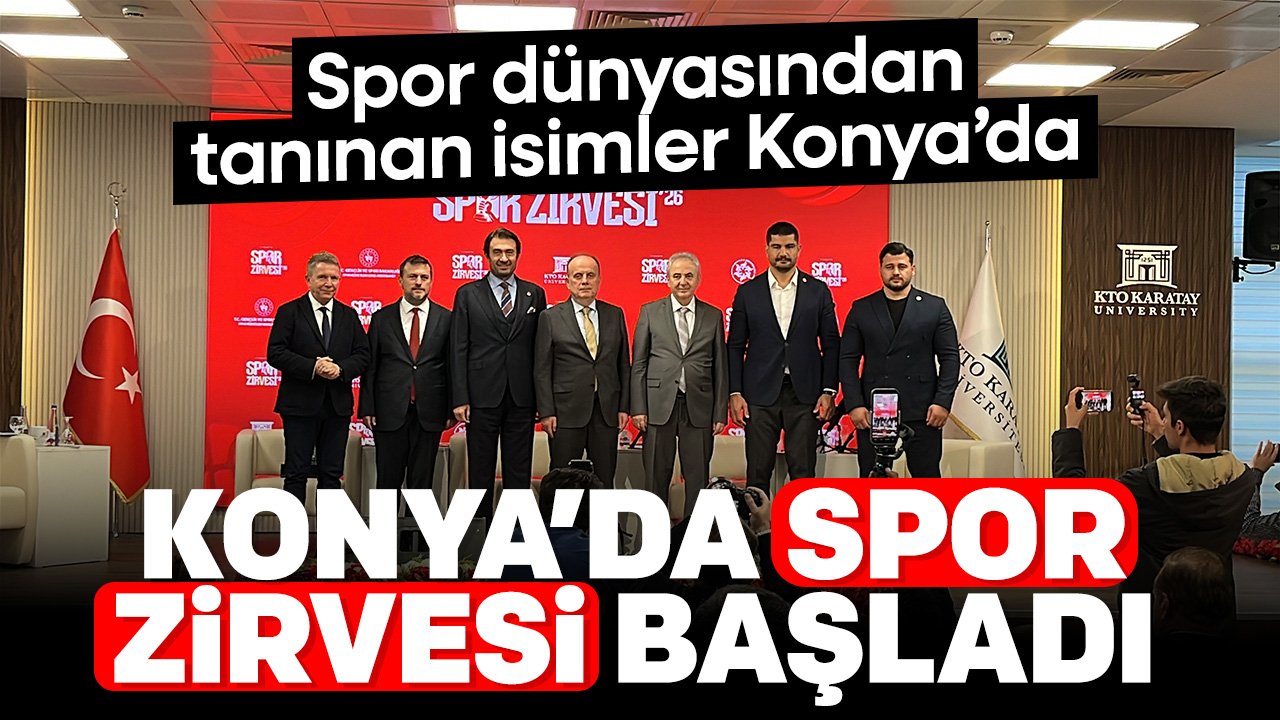 Proaktif Spor Summit’26 başladı: Spor dünyasının önemli isimleri Konya'da