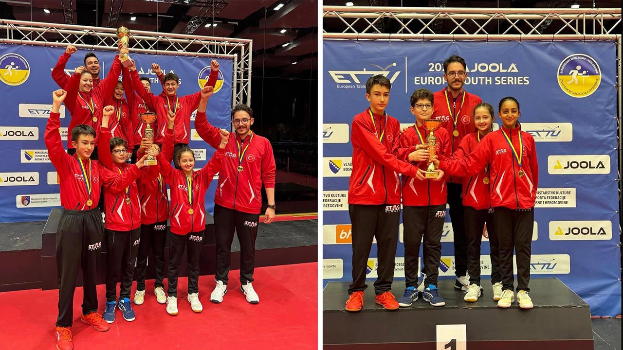 U13 Masa Tenisi Milli Takımı Avrupa şampiyonu oldu: Defne Konya'yı gururlandırdı
