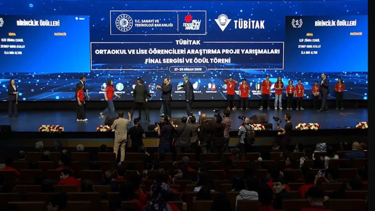 Konya’dan büyük gurur! TÜBİTAK Türkiye finallerinde kimya alanında zirve!