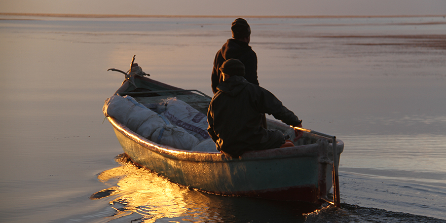 Beyşehir Gölü'nde gün batımı