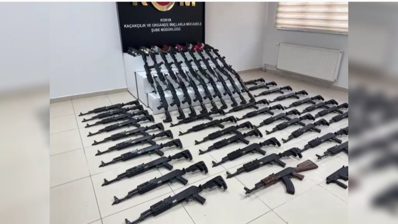Konya'da dev silah operasyonu! 11 Gözaltı var