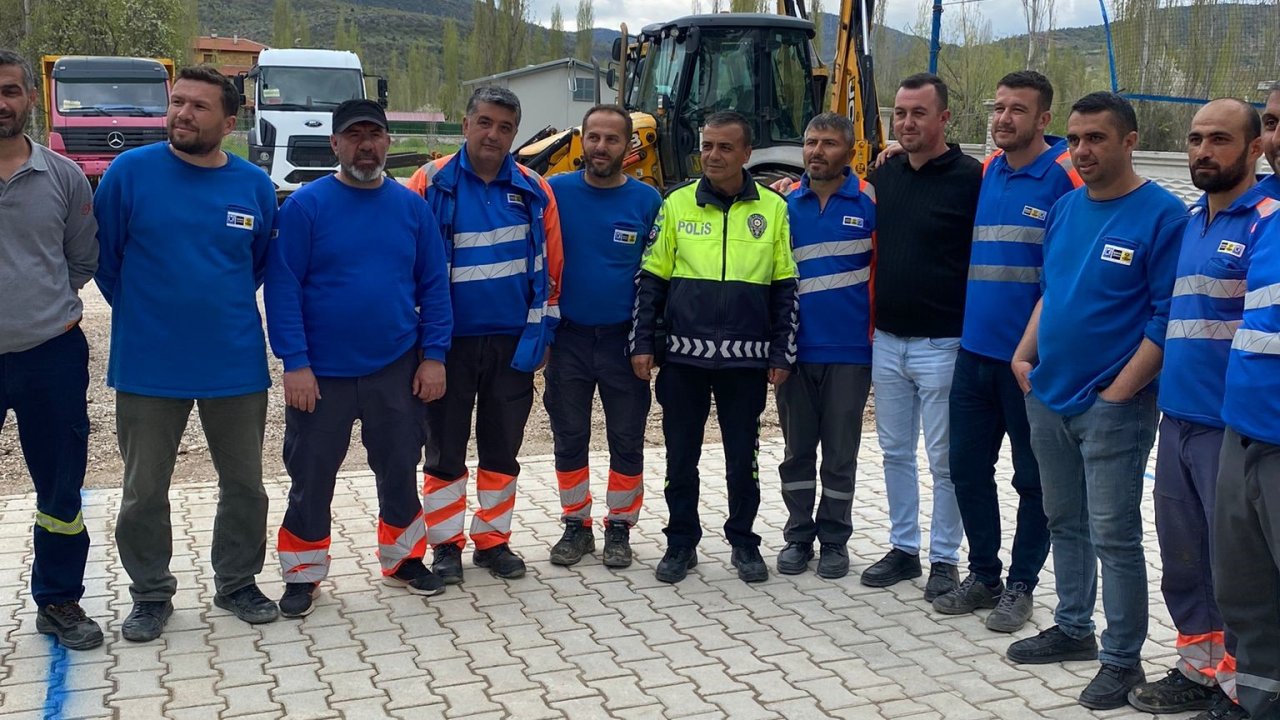 Konya'nın bu ilçesinde saha çalışanlarına güvenli trafik eğitimi!