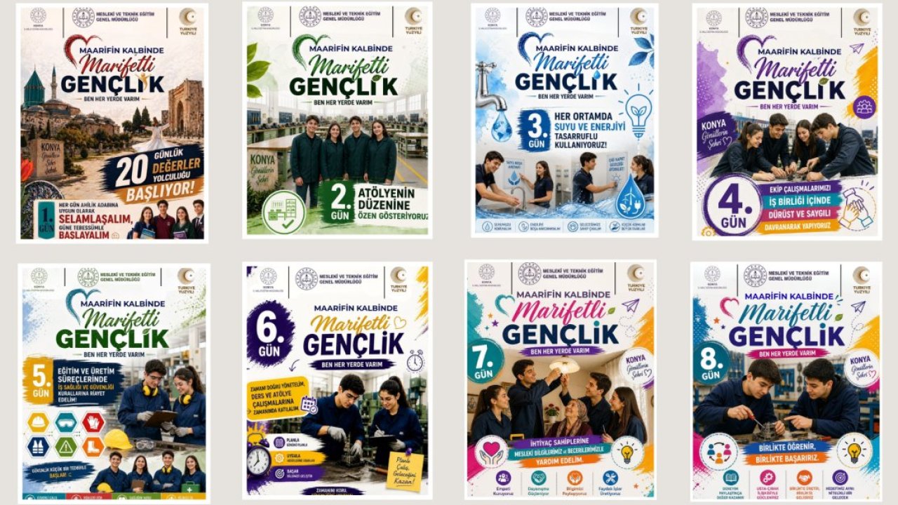 Konya’da “Ben Her Yerde Varım” heyecanı başladı: Gençler üretim için sahaya indi