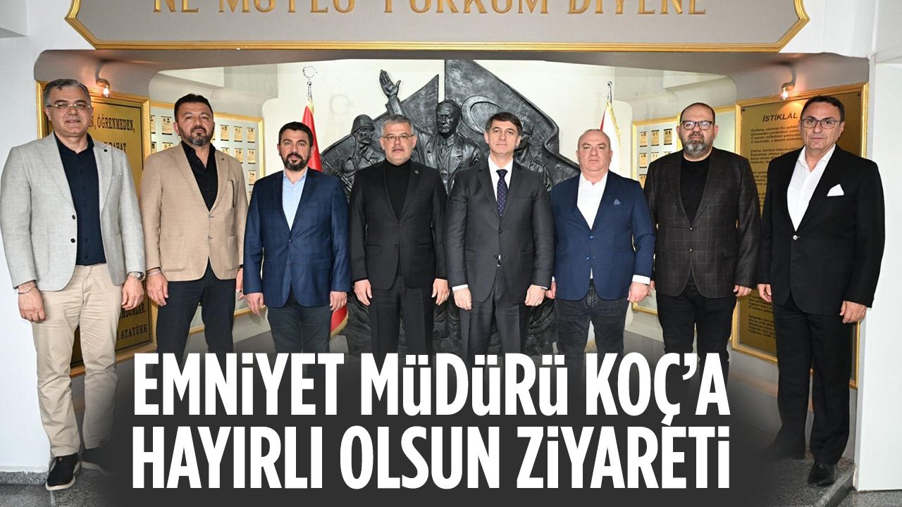 Konyaspor'dan Emniyet Müdürü Koç'a hayırlı olsun ziyareti