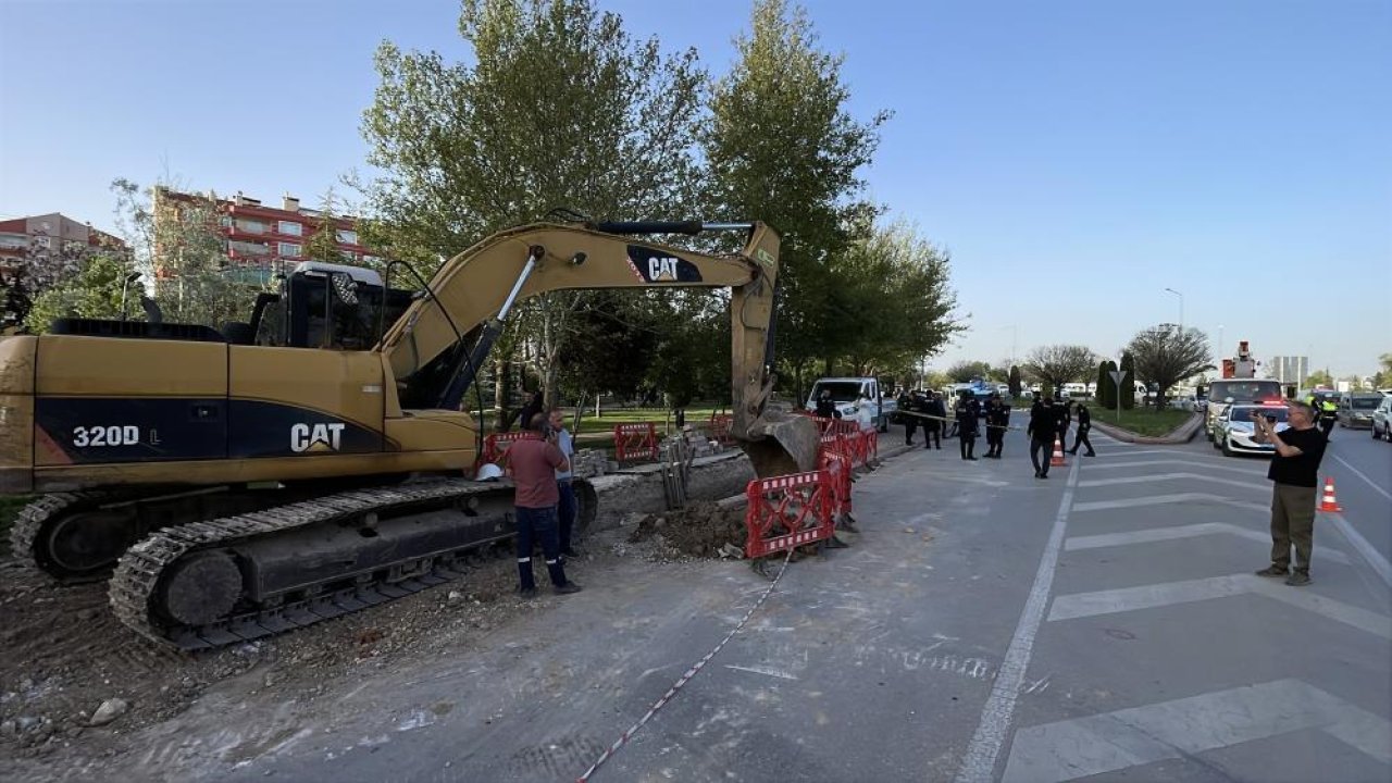 Konya'da çalışma yapılırken göçük meydana geldi! 2 MEDAŞ işçisi yaralandı