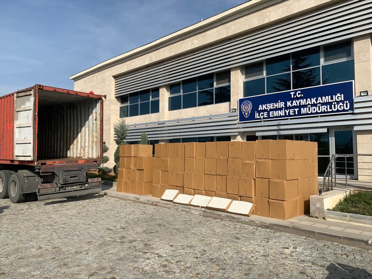 Konya'da 4 Milyon Doldurulmuş Makaron Ele Geçirildi