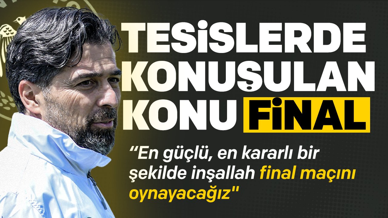 Konyaspor tesislerinde final heyecanı: İlhan Palut'tan 'final' açıklaması