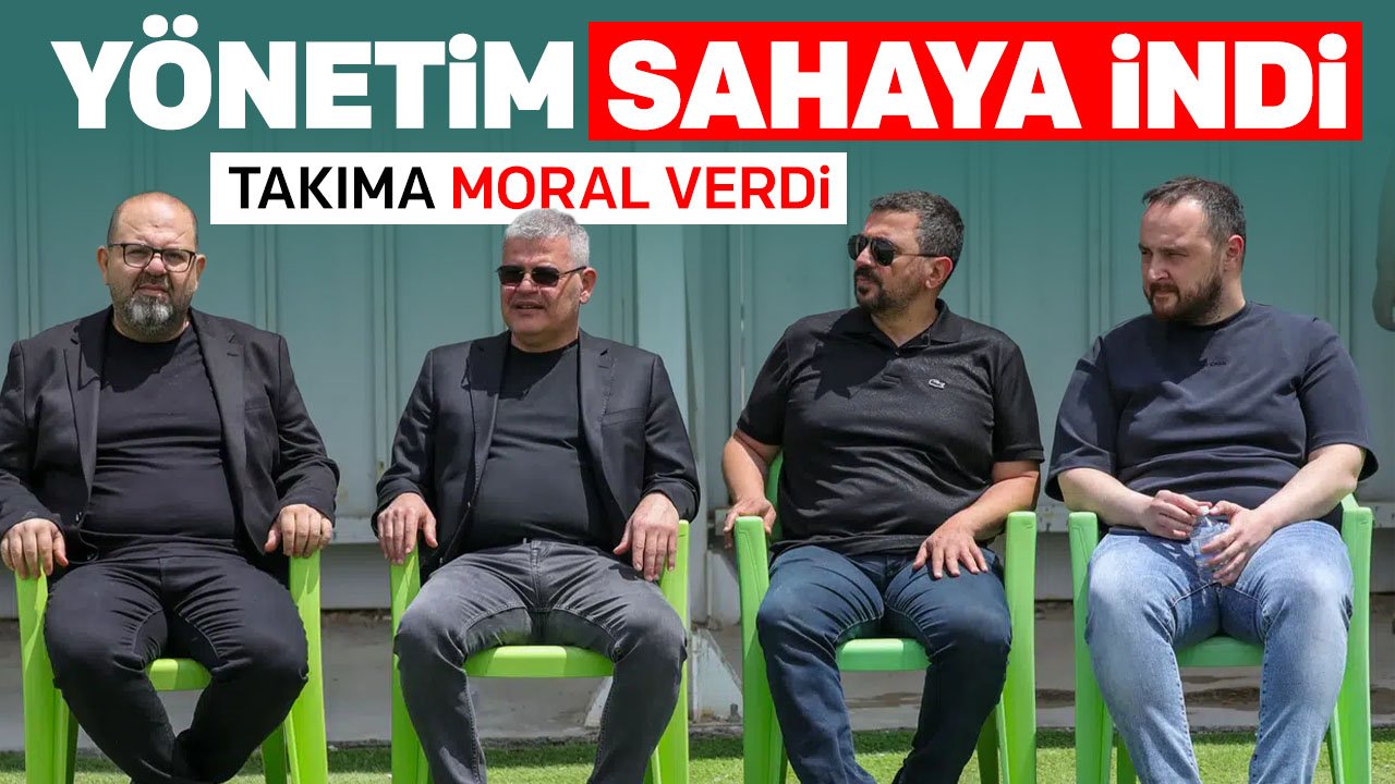 Konyaspor yönetimi sahaya indi