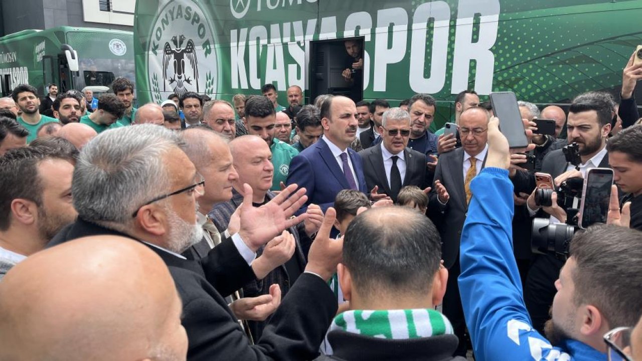 Şehir ayakta! Konyaspor final yolculuğuna dualarla çıktı