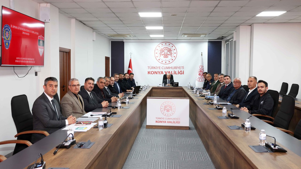 Konya’da dev final alarmı! İl Spor Güvenliği Toplantısında kritik Play-Off tedbirleri masaya yatırıldı!
