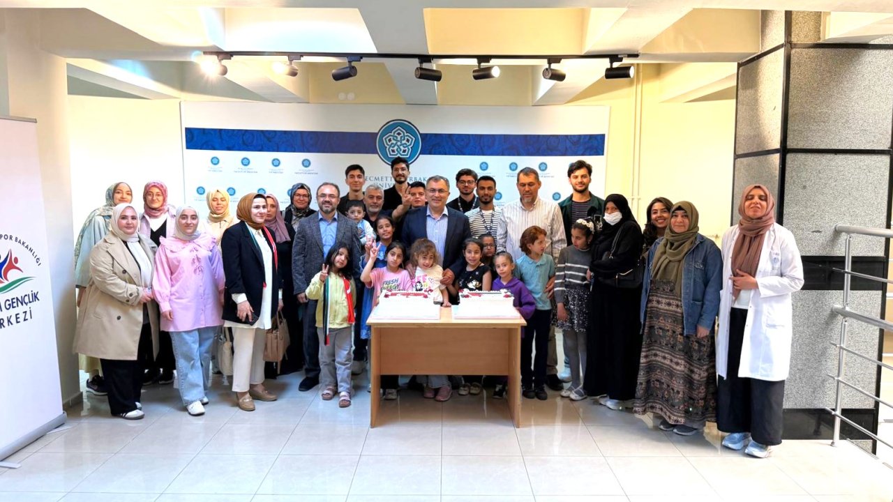 Gazzeli çocuklar ve aileleri NEÜ Tıp'ta ağırlandı