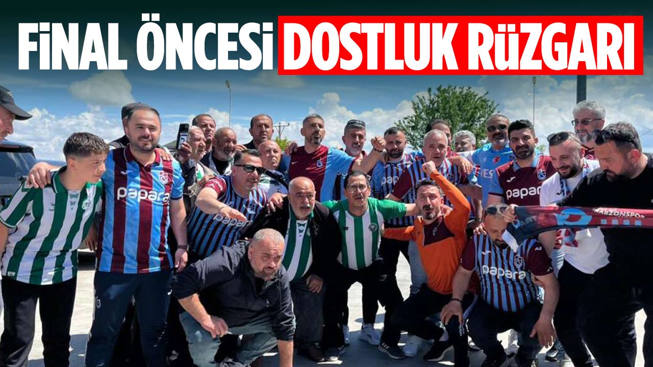 Konyaspor ve Trabzonspor taraftarlarından dostluk örneği: 'Şampiyon Anadolu'dan'