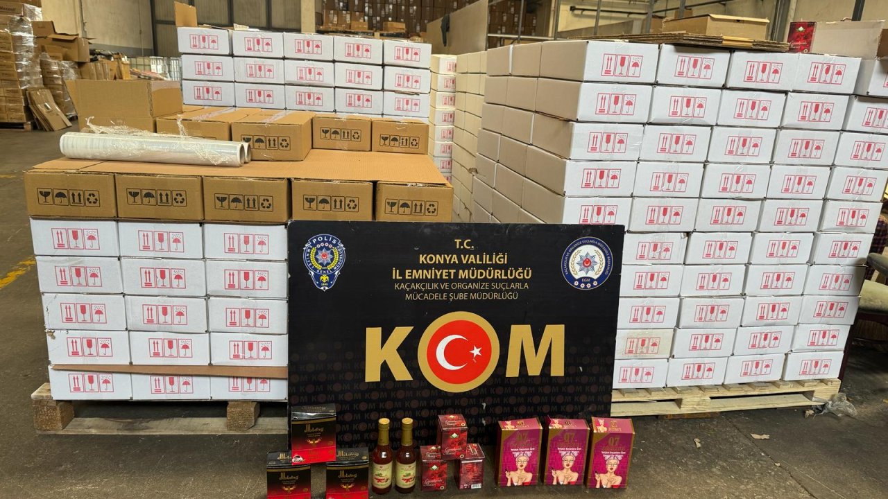 Konya'da 20 milyon liralık cinsel içerikli ürün operasyonu; 1 Gözaltı
