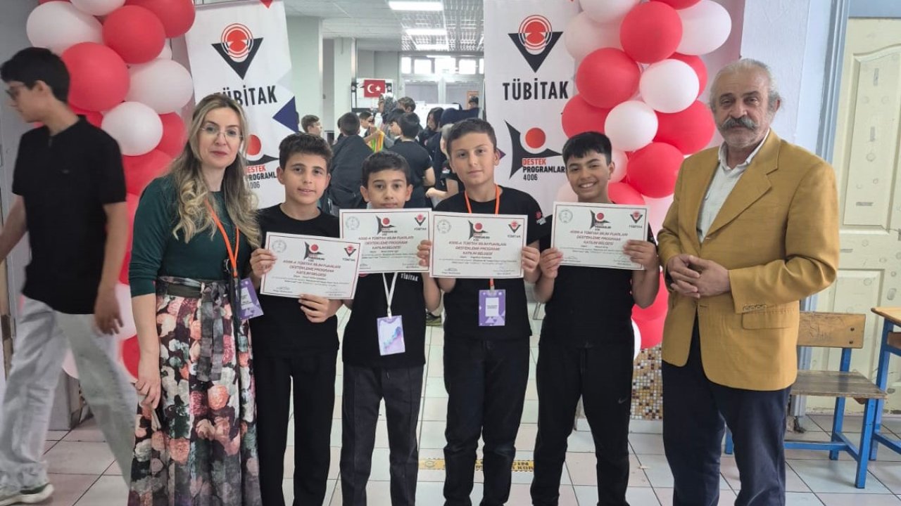 Müslüme Ali Yaman İmam Hatip Ortaokulu’nda Bilim Rüzgarı: Tübitak 4006 Bilim Fuarı Büyük Beğeni Topladı