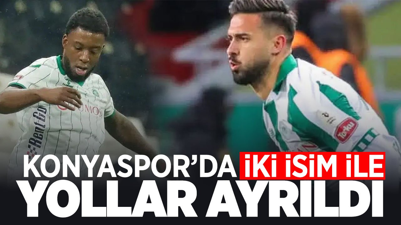 Konyaspor'da iki isimle yollar ayrılıyor