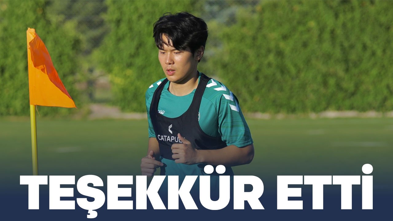 Konyaspor'un genç orta sahası Jin-ho Jo teşekkür etti