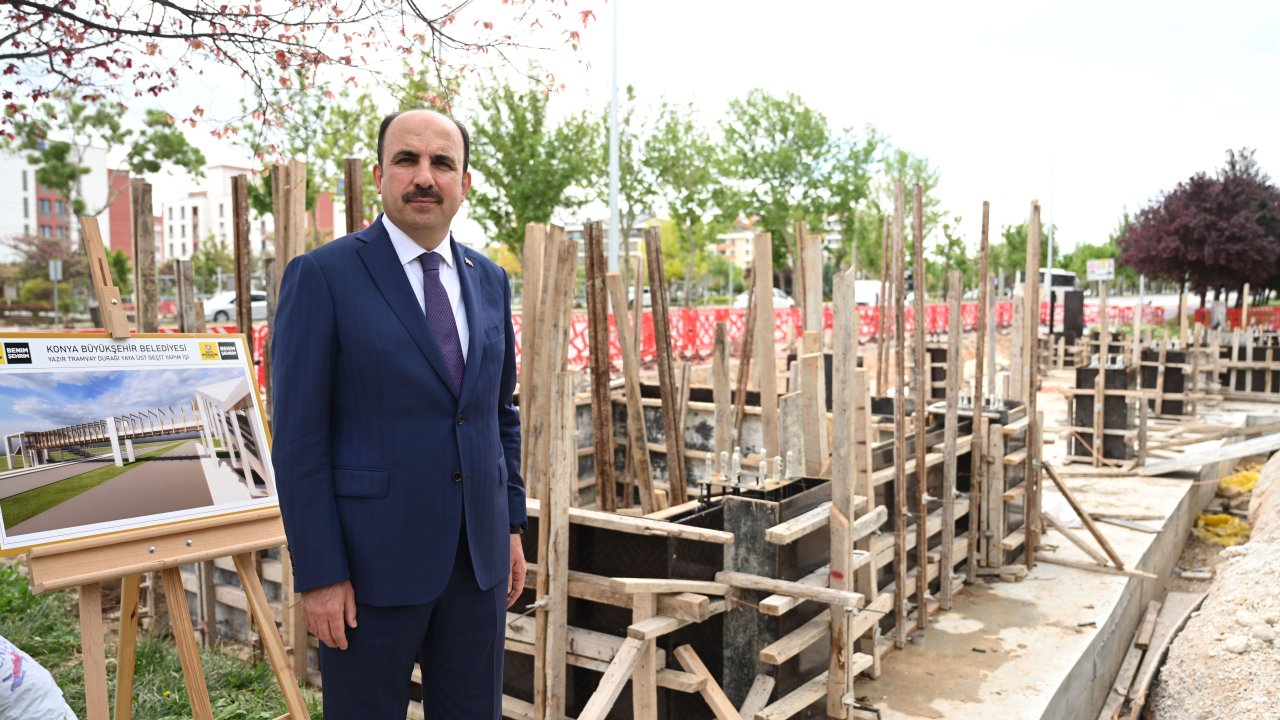 Konya'da 150 milyon lira maliyetle yayalar ve bisiklet kullanıcıları için 2 yeni üst geçit yapılıyor!