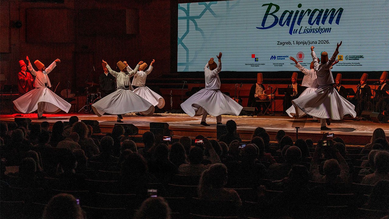 Zagreb’de Konya rüzgarı: Sema mukabelesi izleyenleri büyüledi!