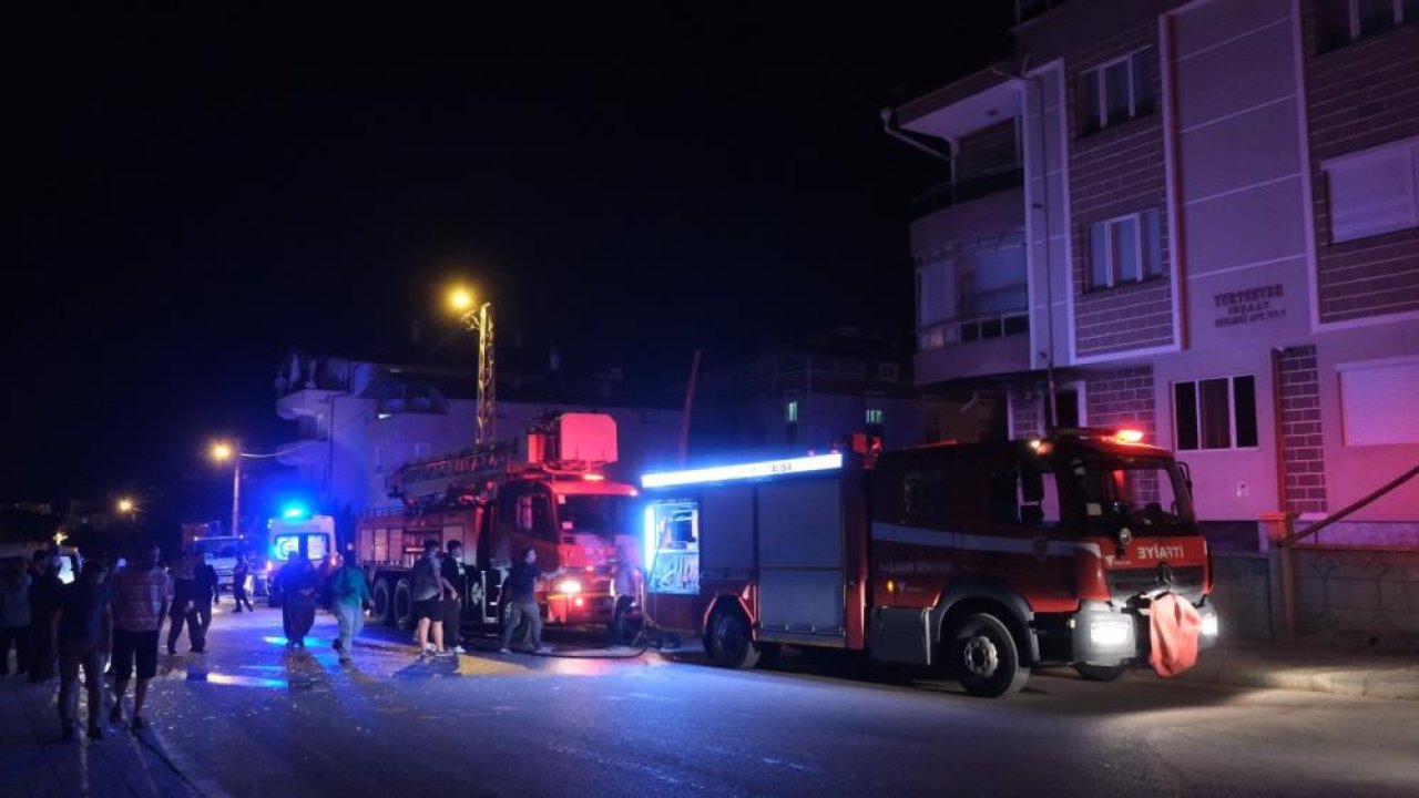 Pencerelerden alevler fışkırdı! Karaman’da korku dolu anlar