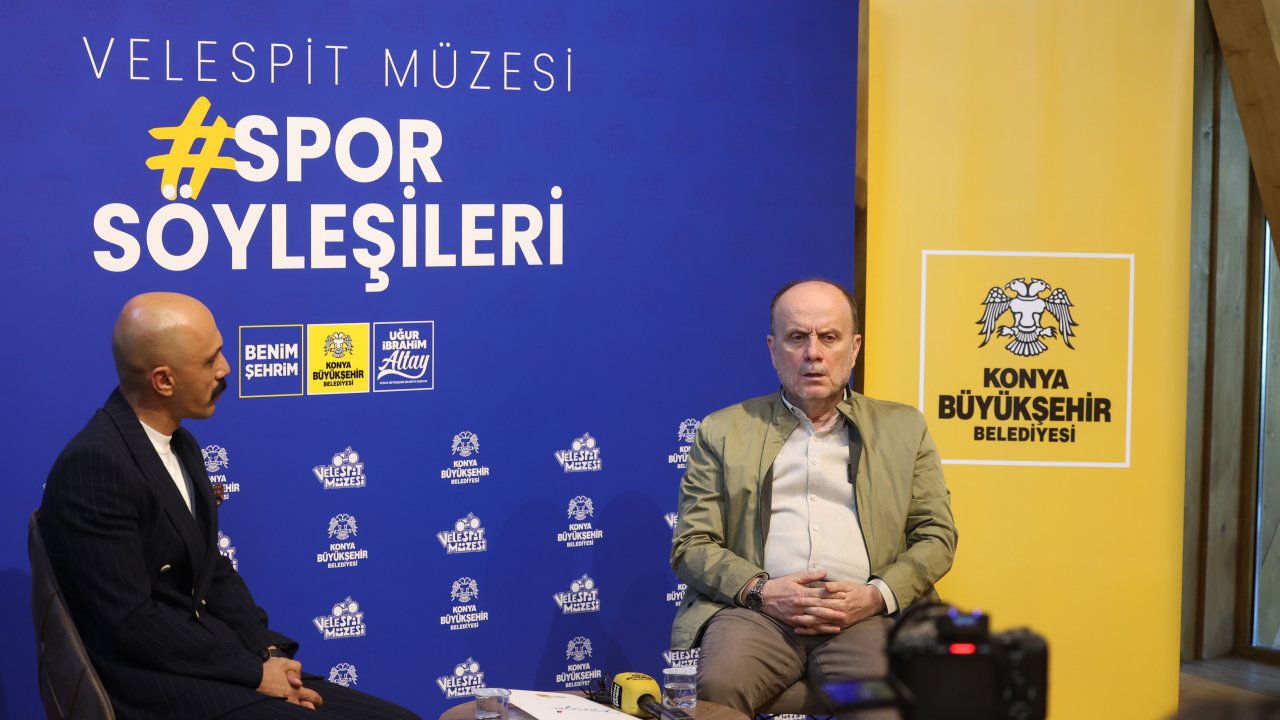 Velespit Müzesi’nde dikkat çeken söyleşi! Mehmet Baykan Konya sporunun dönüşümünü anlattı!