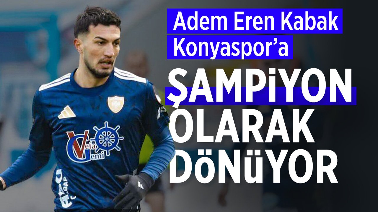 Konyasporlu Adem Eren Kabak, Şampiyonlukla Veda Etti