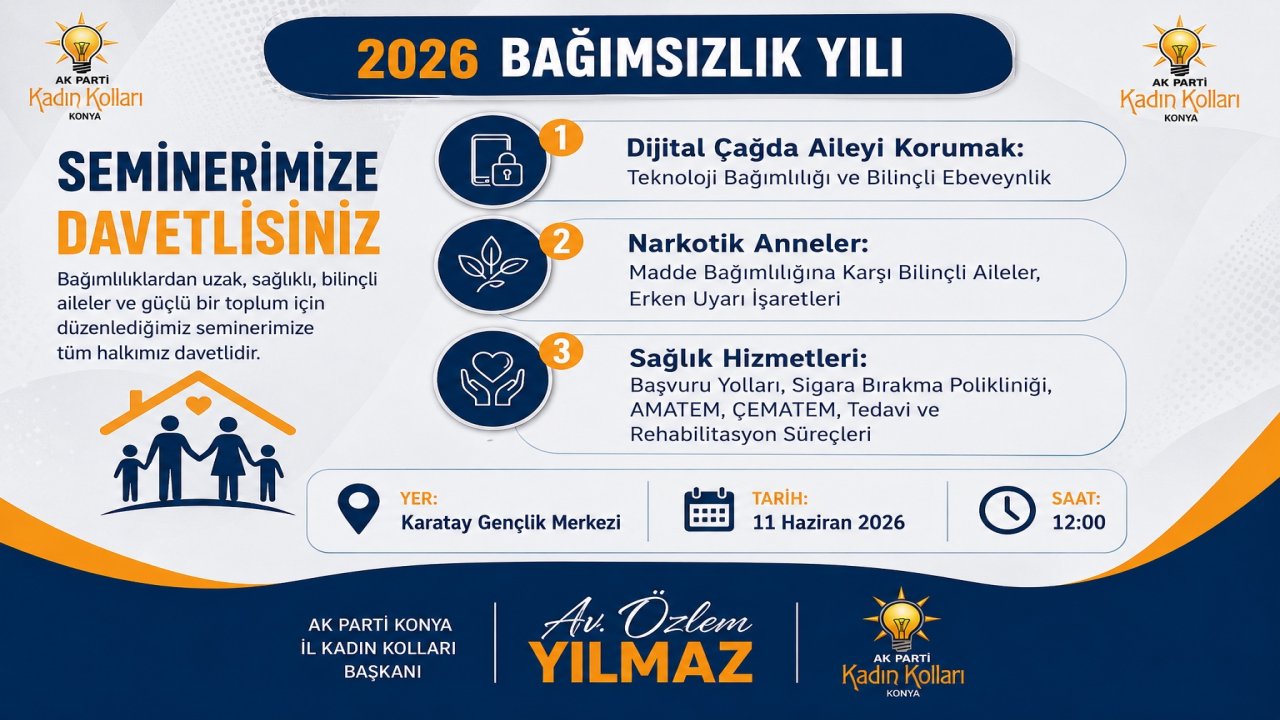 Konya’da Bağımlılıkla Mücadele İçin Önemli Seminer