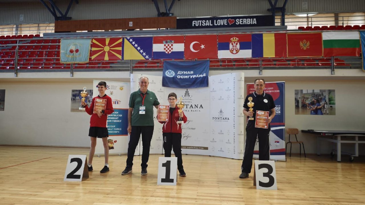 Konya’nın gururu Tahir Efe Şahin Balkanları salladı! Milli sporcudan çifte şampiyonluk!
