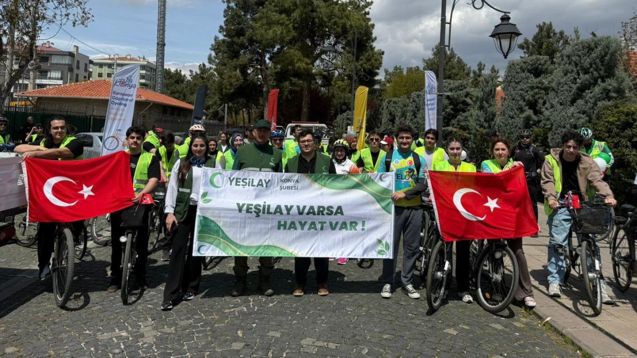 Konya'da 13. Geleneksel Yeşilay Bisiklet Turu düzenlenecek