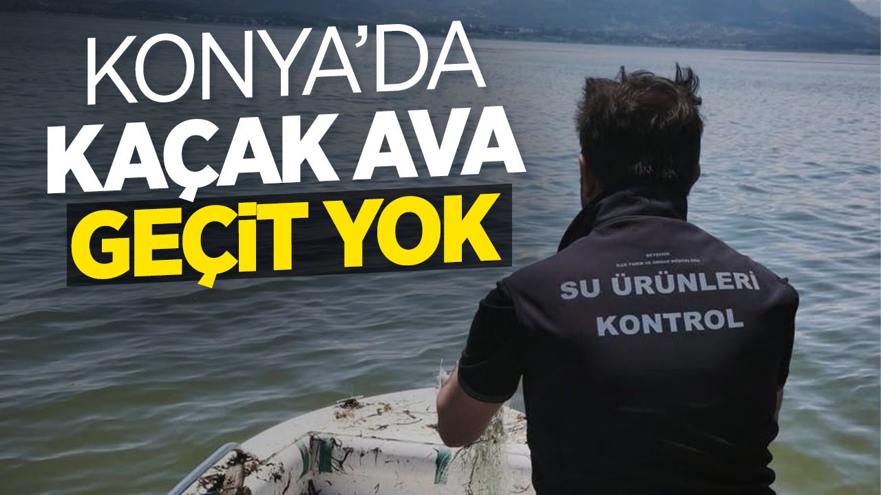 Konya'da kaçak avcılığa geçit yok! Üç aylık av yasağının sona ermesine saatler kala denetimler sıklaştırıldı