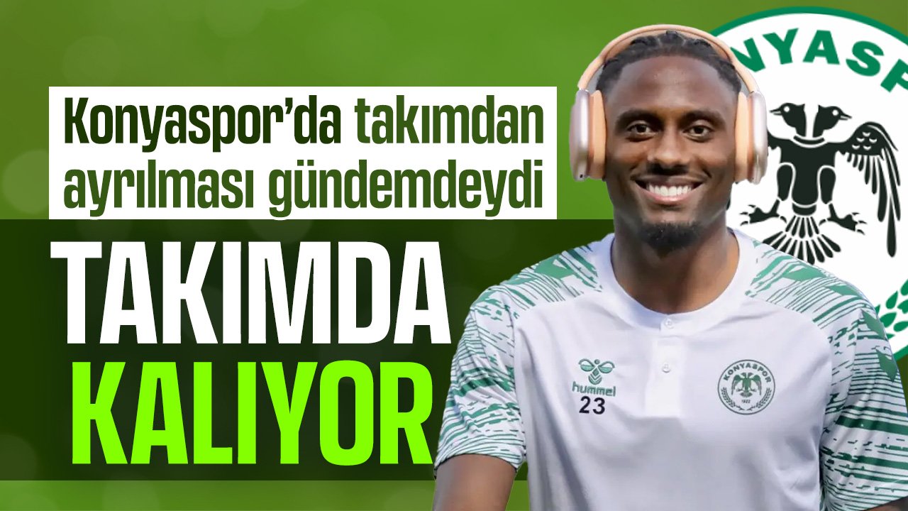 Konyaspor'dan ayrılacağı gündemdeydi! Andzouana'dan sevindiren haber