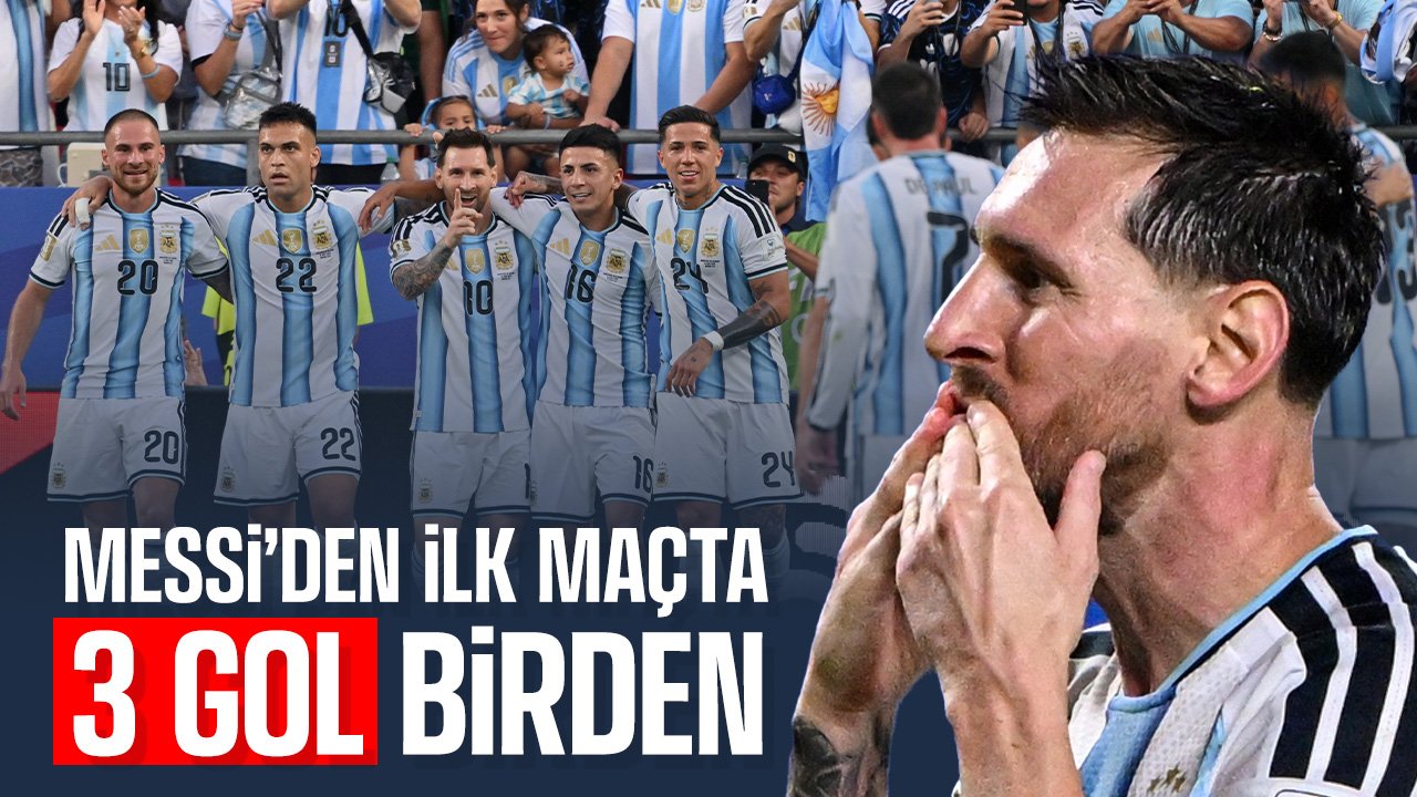 İlk maçtan 3 gol: Messi Dünya Kupası'nda tarih yazdı