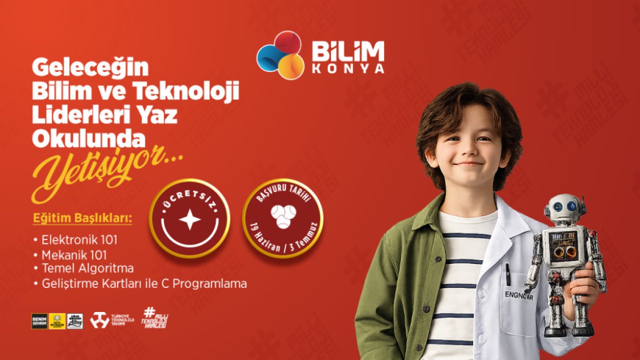 Konya’da yaz tatili bilimle geçecek! 5 ve 6. sınıf öğrencilerine özel teknoloji eğitimi!