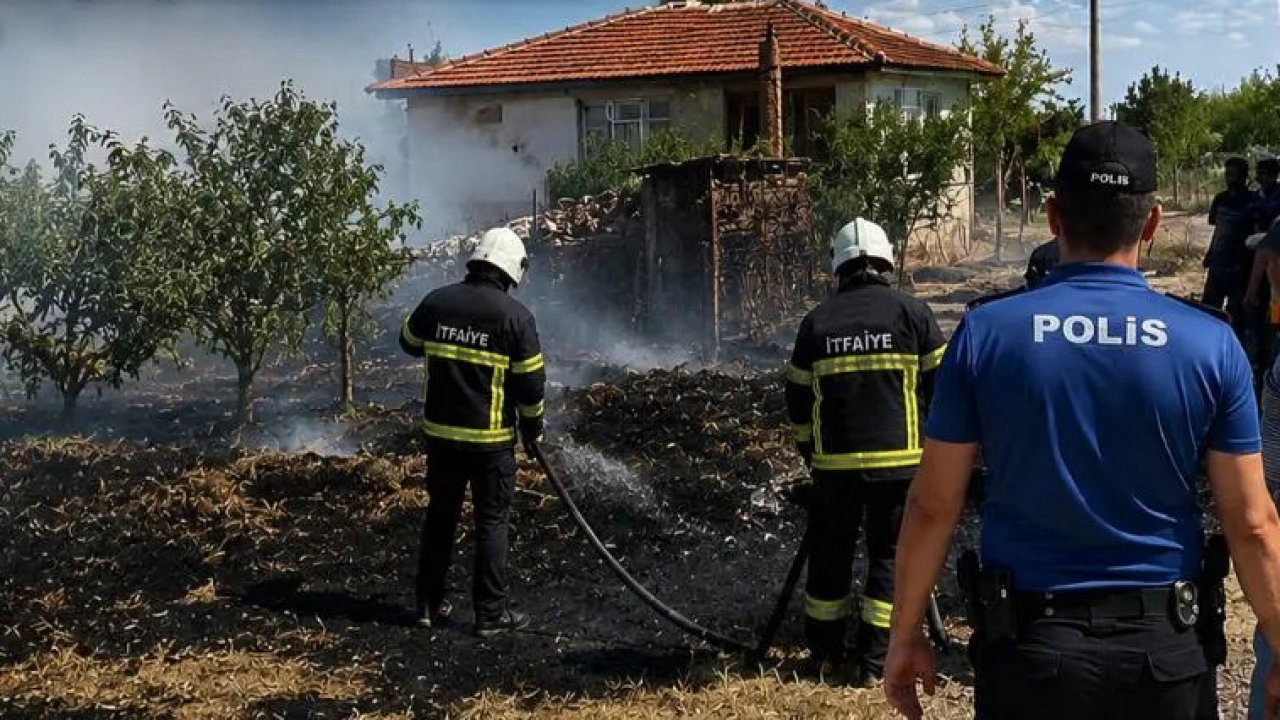 Karaman'da acı olay: Alevlerin ortasında kalan kadın kurtarılamadı