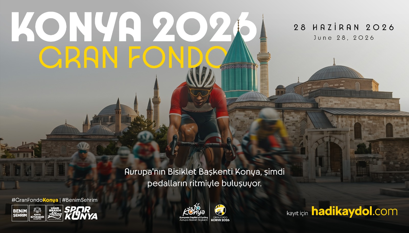 Konya’da ilk kez yapılacak! Avrupa Bisiklet Başkenti’nde Granfondo coşkusu başlıyor!