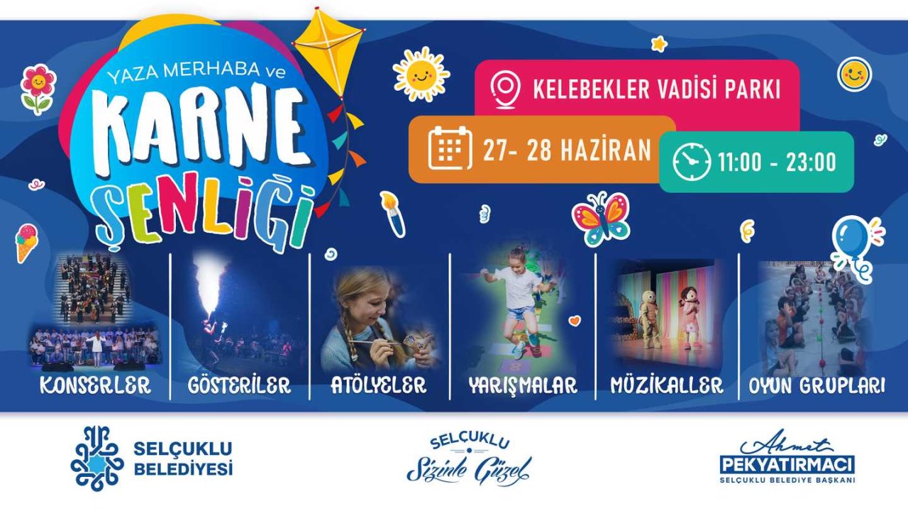Karne alan çocuklar buraya! Selçuklu’da hafta sonu eğlence, oyun ve sürprizlerle dolu geçecek!