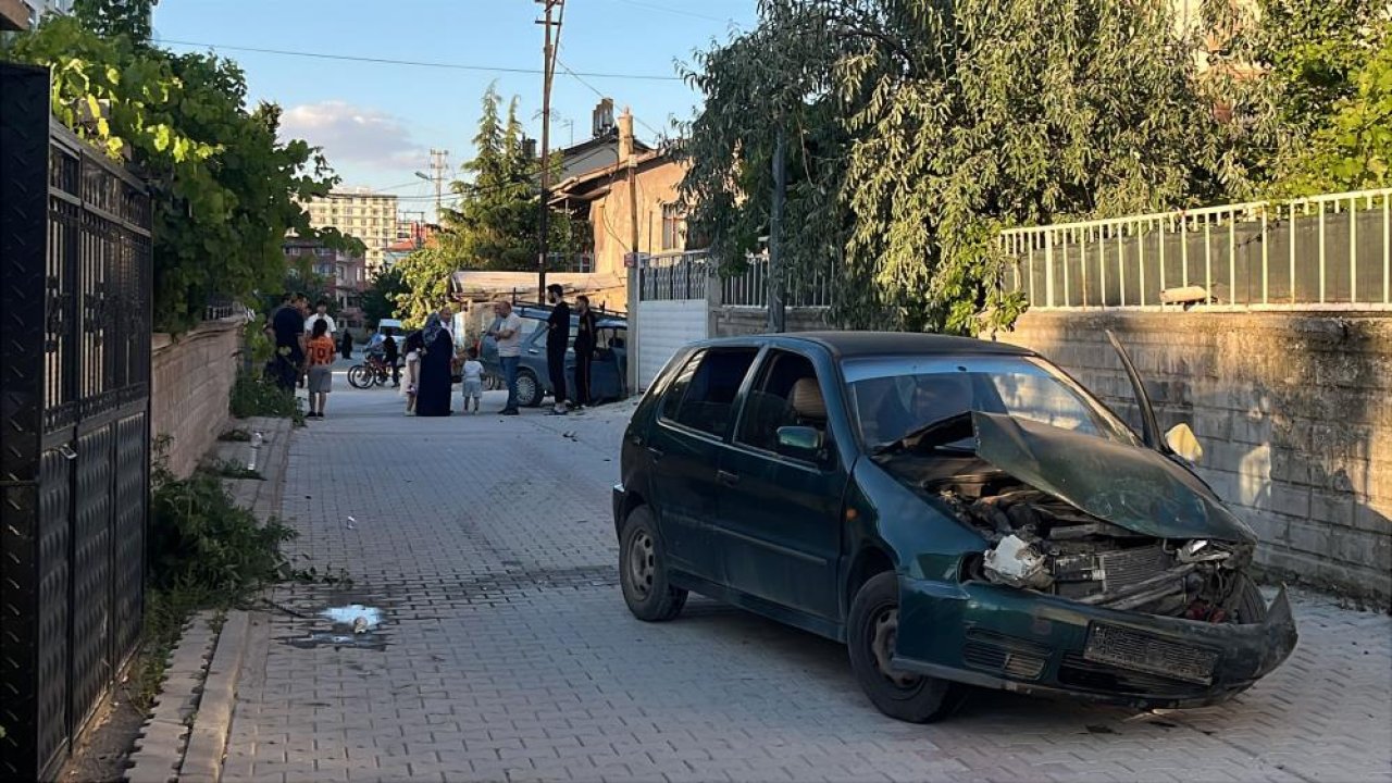 Konya'da sokak ortasında korkutan çarpışma! 5 yaralı, kaçan sürücü geri döndü