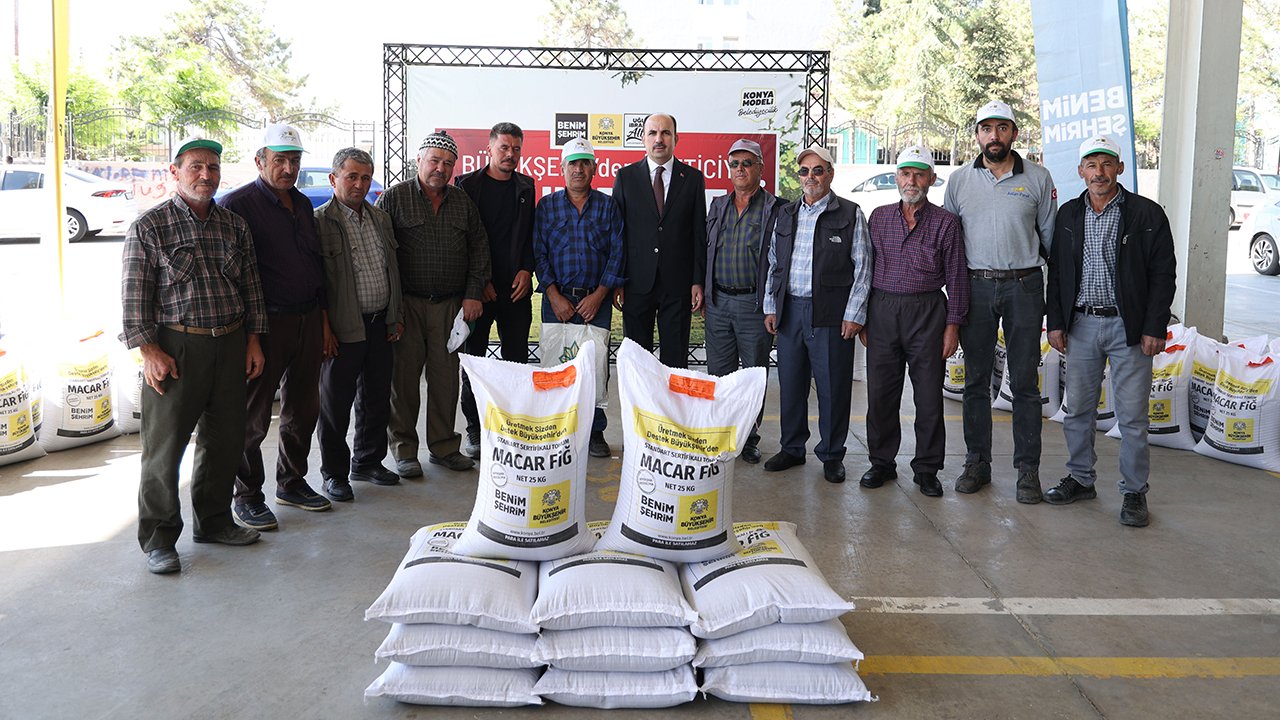 Konya Büyükşehir'den çiftçiye yüzde 75 hibeli fidan ve fide desteği