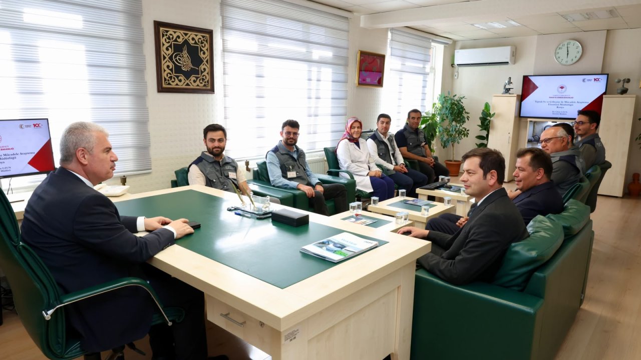 Vali İbrahim Akın, Toprak Su ve Çölleşme ile Mücadele Araştırma Enstitüsü Müdürlüğünü Ziyaret Etti!