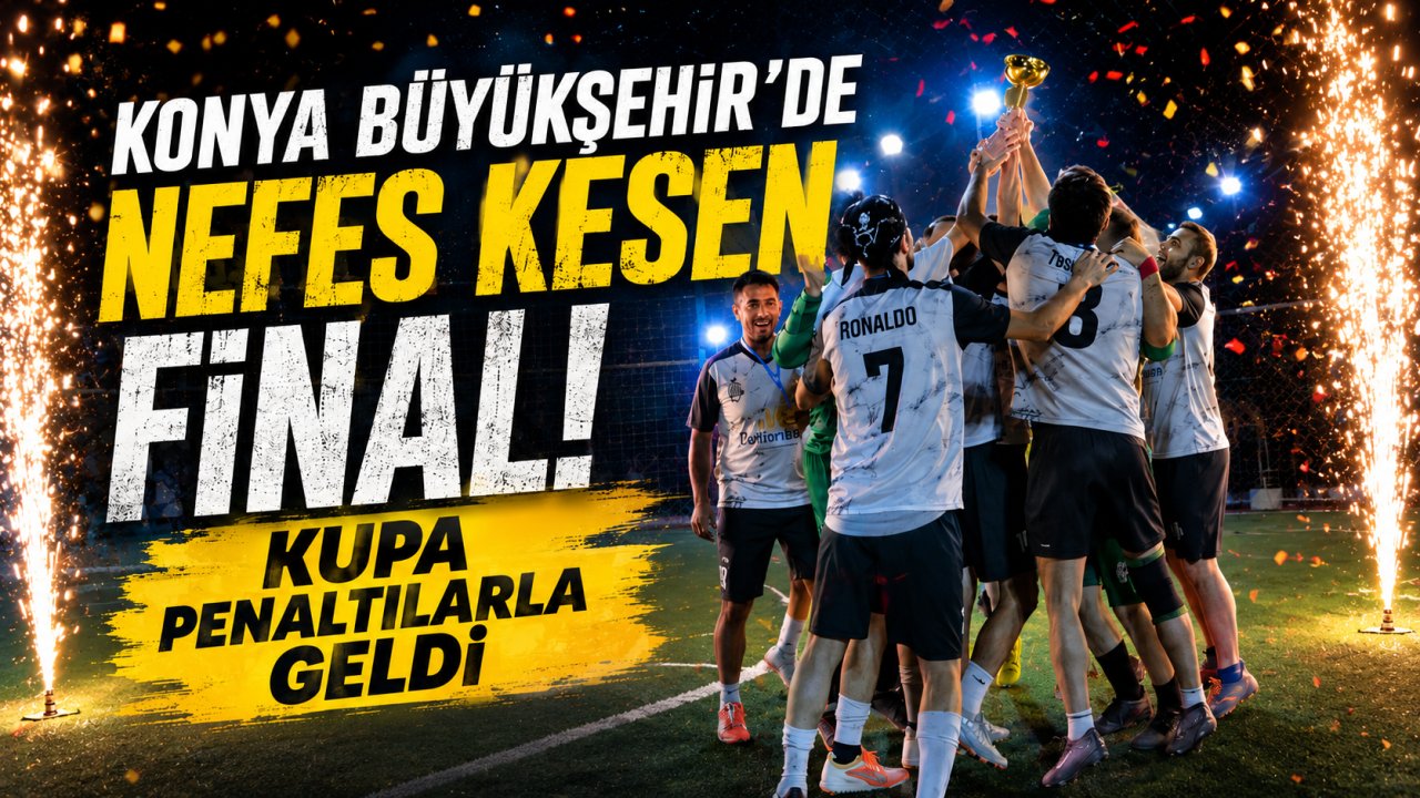 Konya Büyükşehir'de nefes kesen final! Kupa penaltılarla geldi