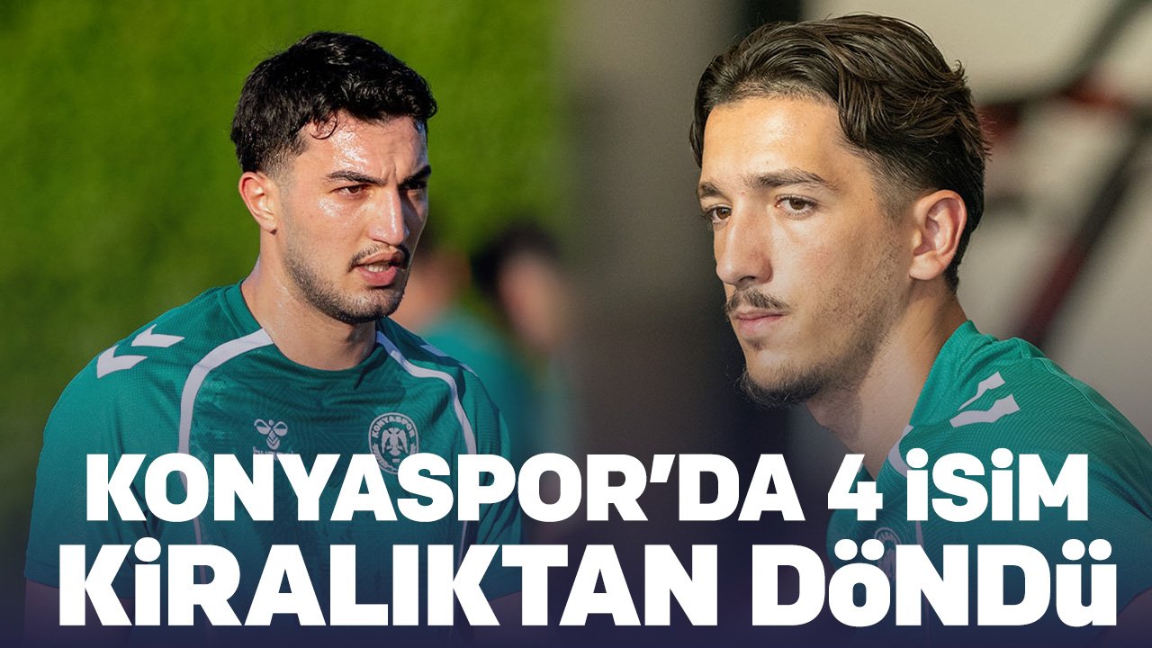 Konyaspor'da kiralık giden oyuncular geri döndü